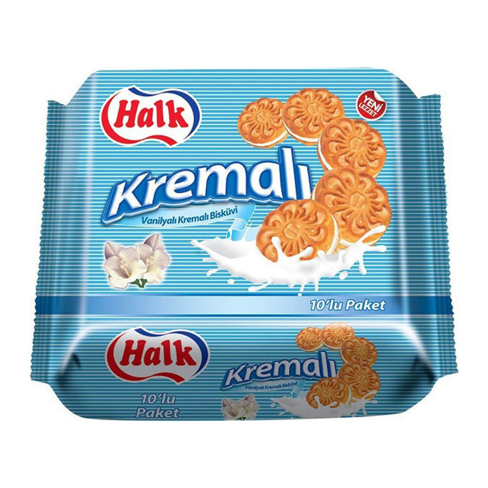 Halk Kremalı Bisküvi 10’lu Paket Vanilyalı