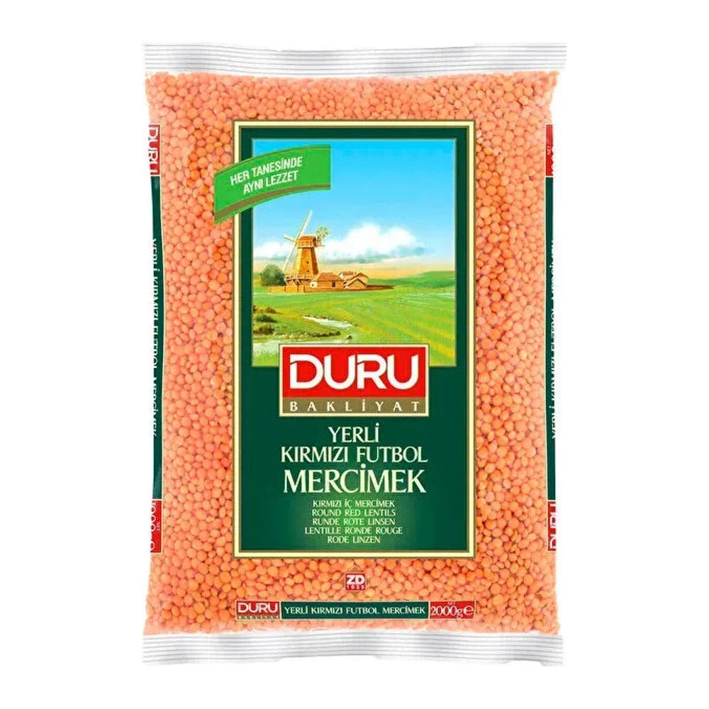 Duru Yerli Kırmızı Futbol Mercimek 2000g