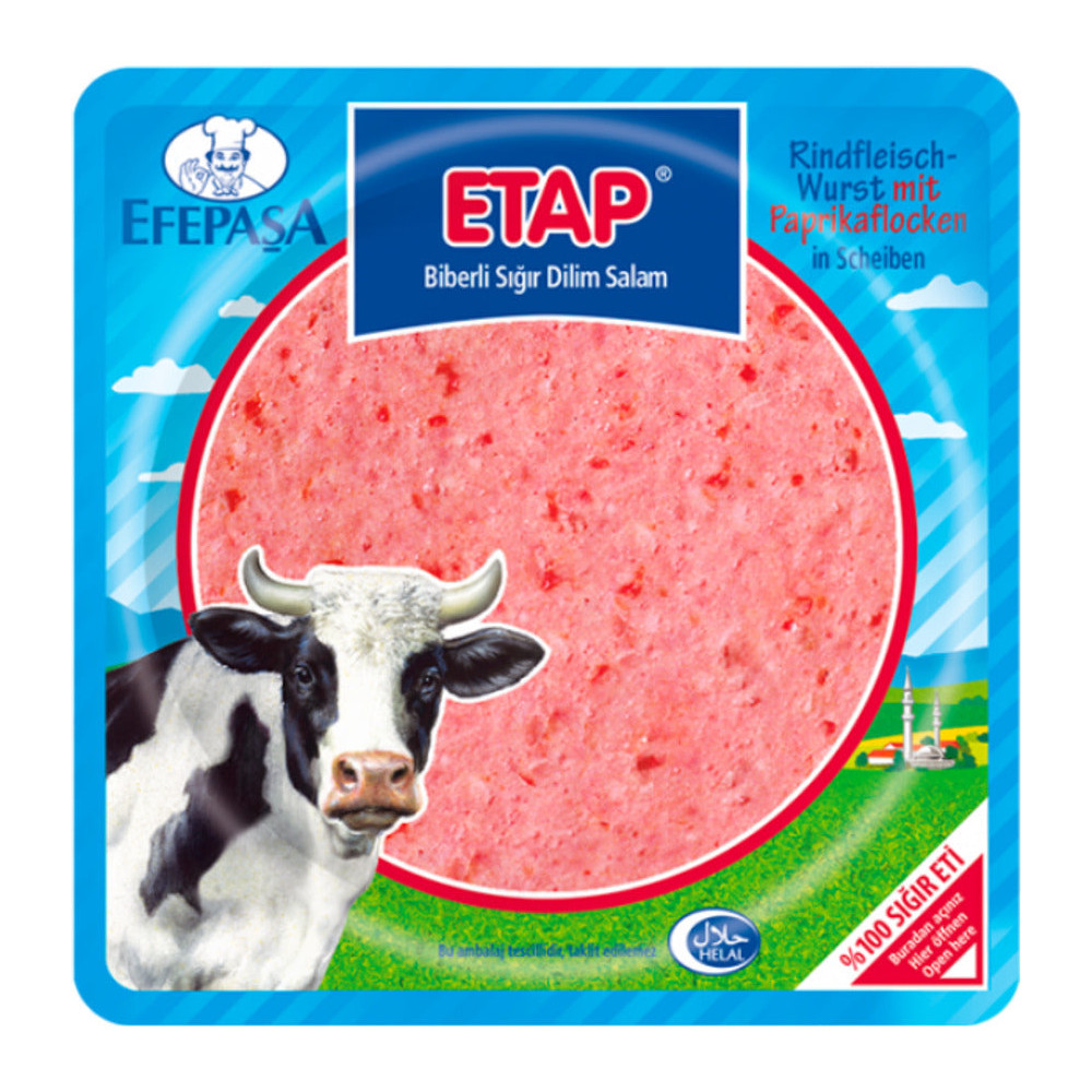 Efepaşa Etap Biberli Sığır Dilim Salam 150g