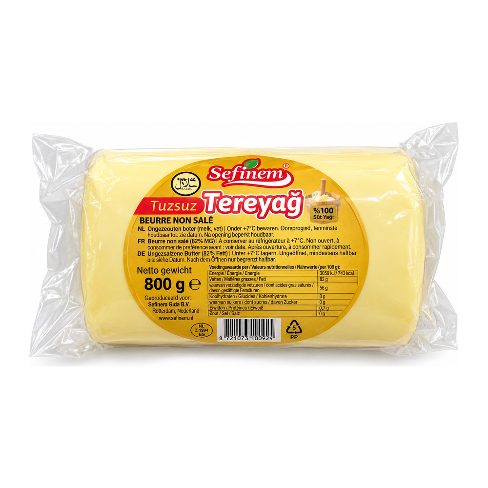 Sefinem Tereyağı (Tuzsuz) 800G