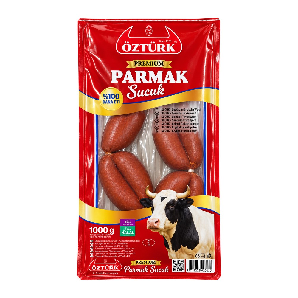 Öztürk Premium Parmak Sucuk %100 Dana Eti 1KG